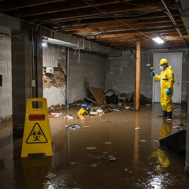 Flooded Basement Electrical Hazard in Butler County, IA Property